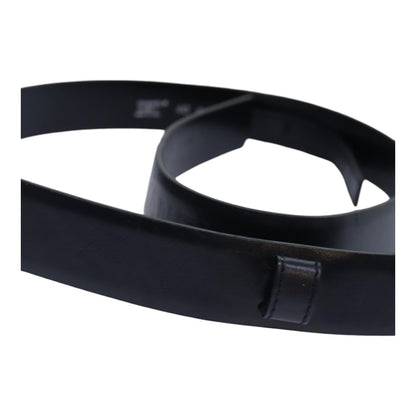 Chanel Buckle Belt Leather, BLACK, LEATHER, Belts