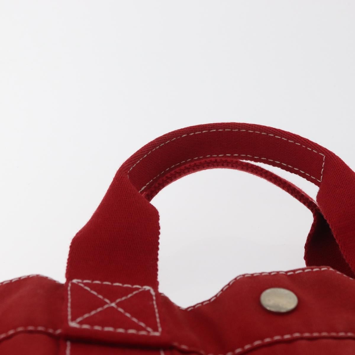 Hermes Fourre Tout Tote Toile, RED, CANVAS, Tote bag
