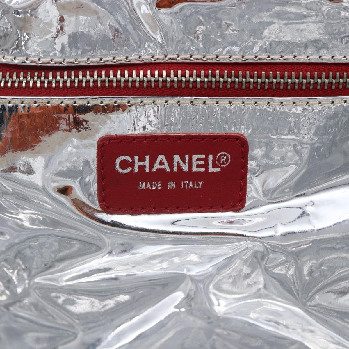 Chanel No.5 Tote Canvas and Leather, SILVER, CANVAS, Tote bag