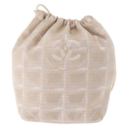 Chanel Travel line pouch Nylon, Beige, Nylon, Clutch