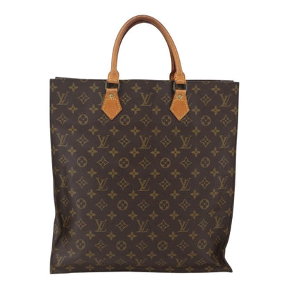 Louis Vuitton Vintage Sac Plat Bag Monogram Canvas, BROWN, CANVAS, Tote bag