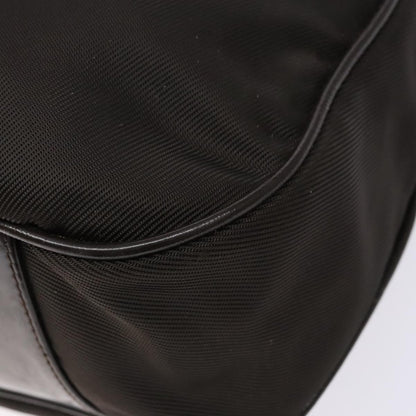 Gucci Vintage Bamboo Shoulder Bag Nylon, BROWN, NYLON, Shoulder bag