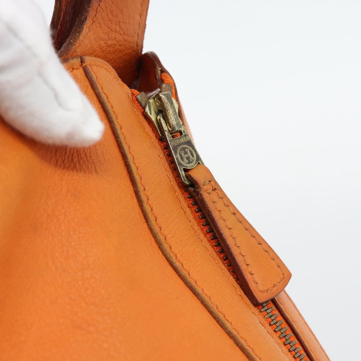 Hermes Sac Doremi Bag Leather, Orange, Leather, Shoulder Bag