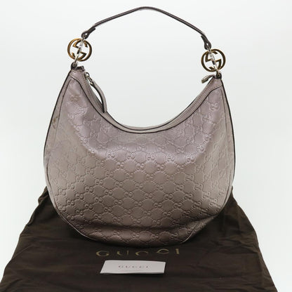 Gucci Hobo Guccissima Leather, PURPLE, LEATHER, Shoulder bag