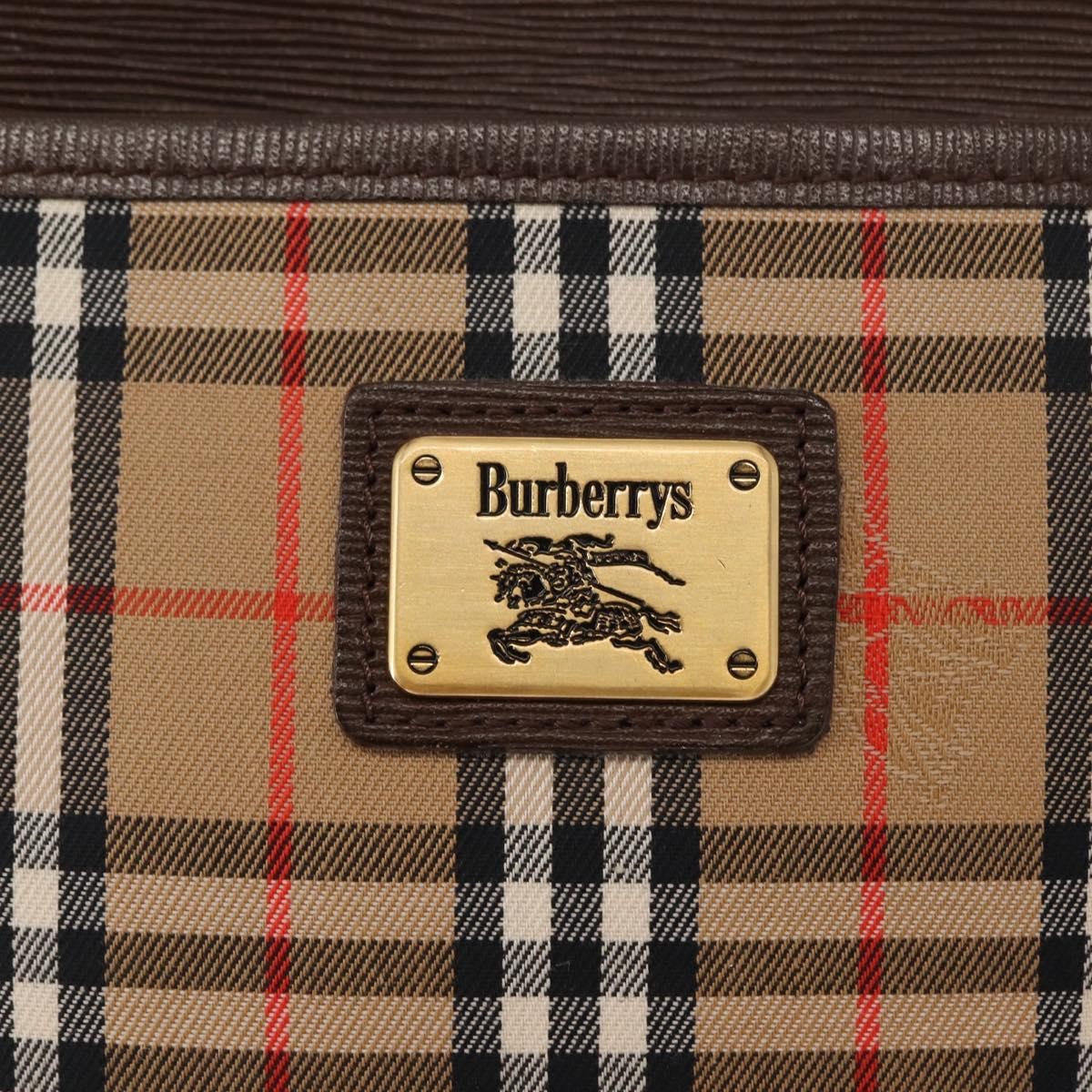 Burberry Nova check Shoulder bag Canvas, BEIGE, CANVAS, Shoulder bag