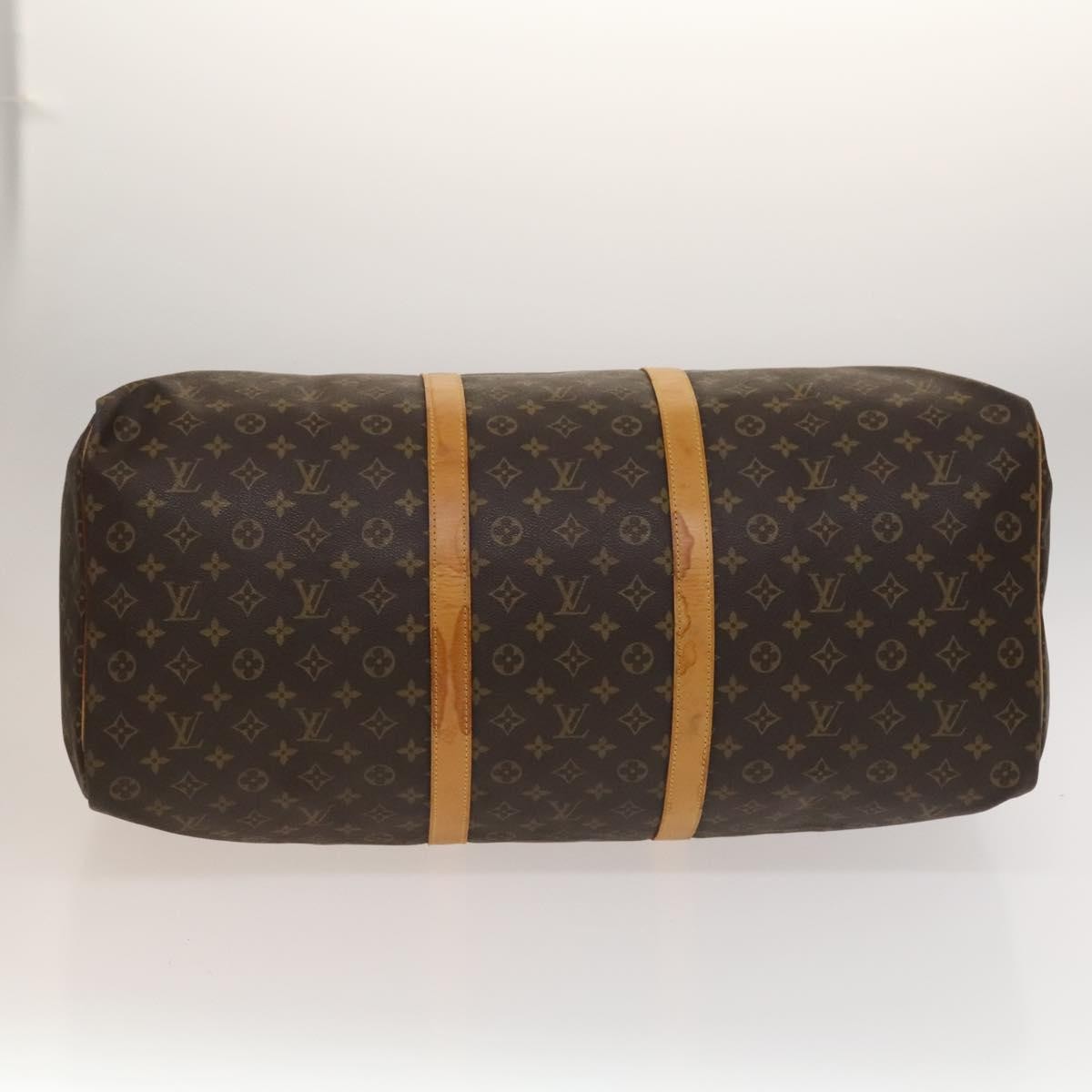 Louis Vuitton Keepall Bag Monogram Canvas, BROWN, CANVAS, Travel bag