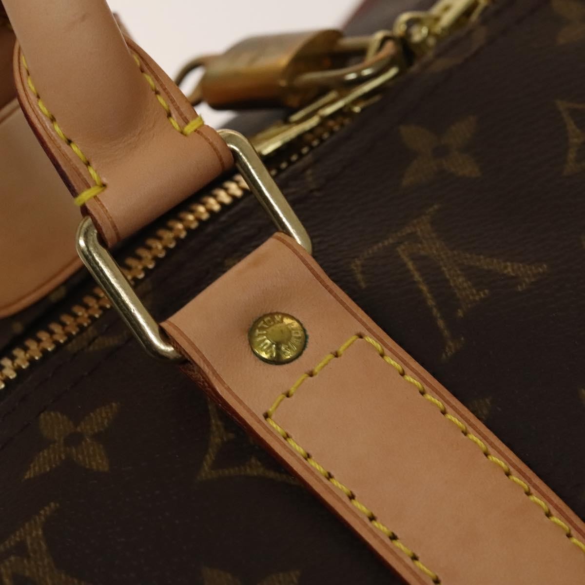 Louis Vuitton Keepall Bag Monogram Canvas, BROWN, CANVAS, Travel bag