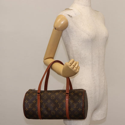 Louis Vuitton Papillon Handbag Monogram Canvas, BROWN, CANVAS, Handbag