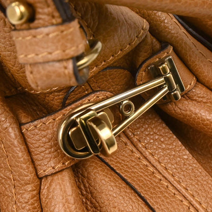 Chloe Paraty Top Handle Bag Leather, BROWN, LEATHER, Handbag