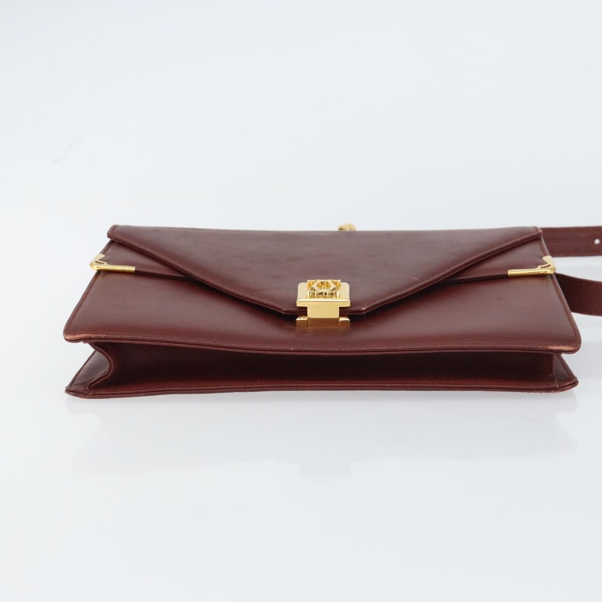cartier Must de Cartier Shoulder Bag Leather, BURGUNDY, LEATHER, Shoulder bag