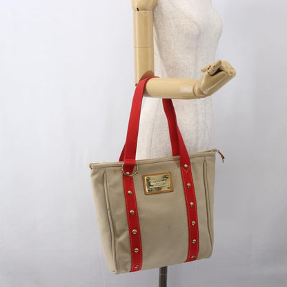 Louis Vuitton Antigua Tote Canvas, BEIGE, CANVAS, Tote bag