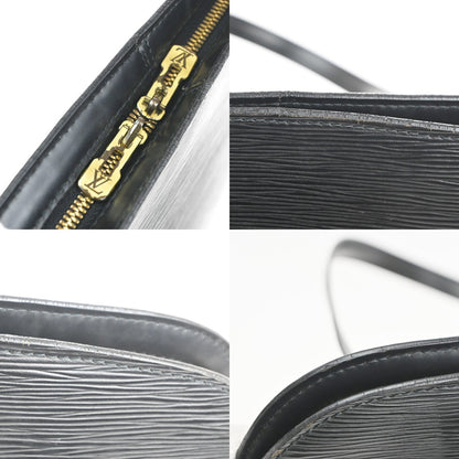 Louis Vuitton Lussac Handbag Epi Leather, BLACK, LEATHER, Shoulder bag