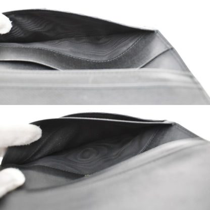 Chanel CC Button Bi-Fold Wallet Leather, BLACK, LEATHER, Wallets