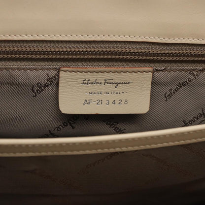 Salvatore Ferragamo Vintage Gancini Cage Top Handle Bag Canvas, BEIGE, CANVAS, Bag