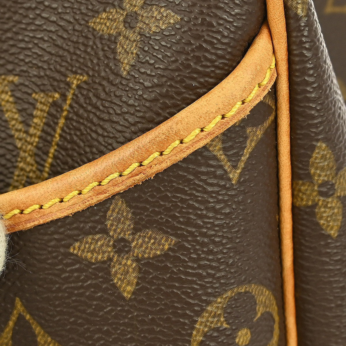 Louis Vuitton Deauville Handbag Monogram Canvas, BROWN, CANVAS, Handbag
