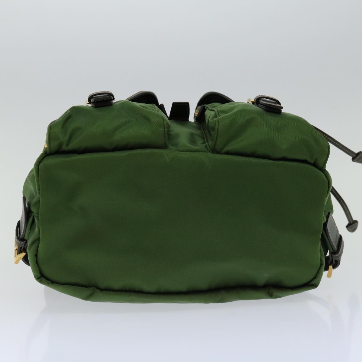Prada Double Front Pocket Backpack Tessuto, KHAKI, NYLON, Backpack