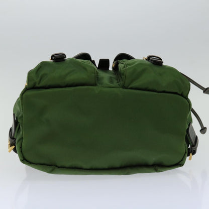 Prada Double Front Pocket Backpack Tessuto, KHAKI, NYLON, Backpack