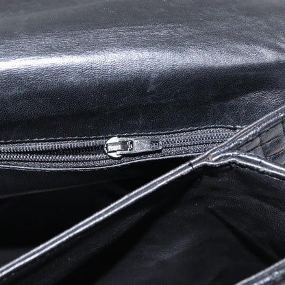 Bally Vintage Handbag Quilted Leather, BLACK, LEATHER, Handbag
