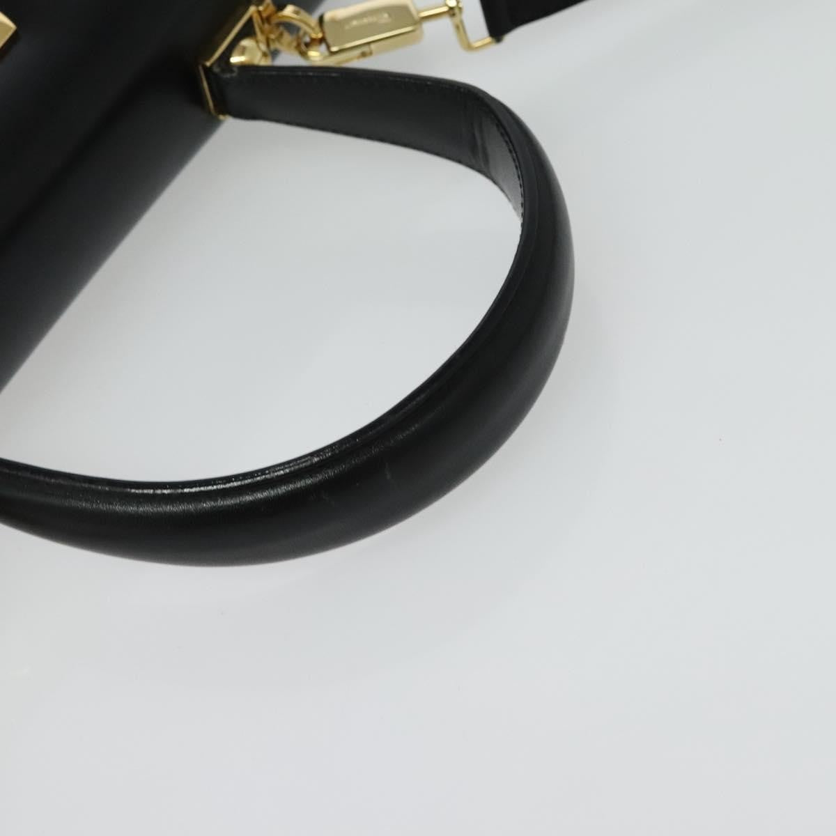 Salvatore Ferragamo Gancini Tote Leather, BLACK, LEATHER, Tote bag