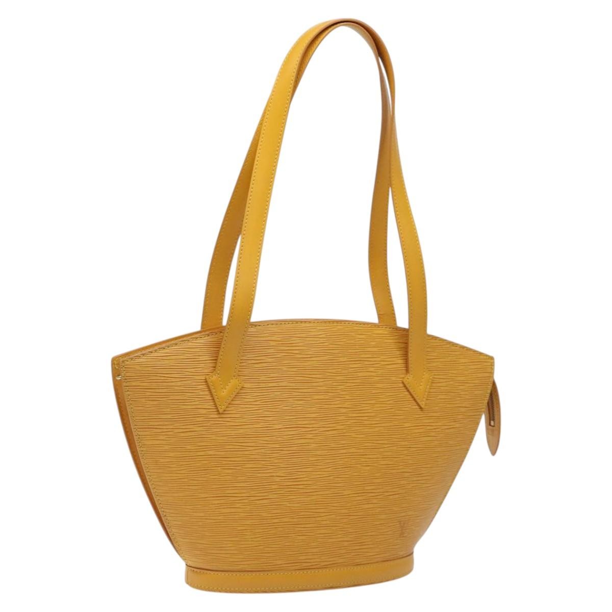 Louis Vuitton Saint Jacques Handbag Epi Leather, YELLOW, LEATHER, Handbag