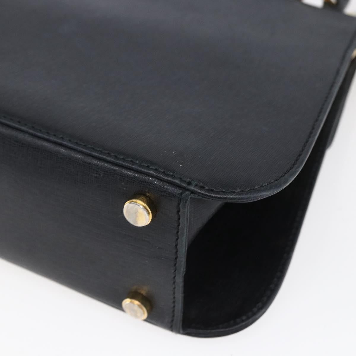 Salvatore Ferragamo Vintage Shoulder Bag Leather, BLACK, LEATHER, Shoulder bag