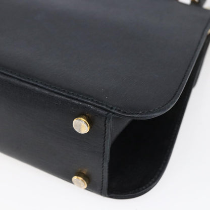 Salvatore Ferragamo Vintage Shoulder Bag Leather, BLACK, LEATHER, Shoulder bag