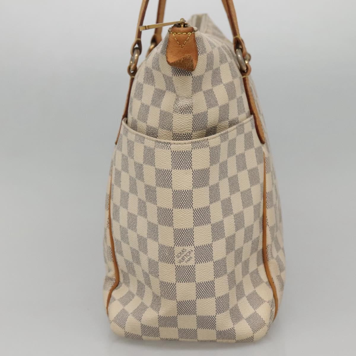 Louis Vuitton Totally Handbag Damier, WHITE, CANVAS, Tote bag
