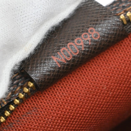 Louis Vuitton Trousse Make Up Bag Damier Canvas, BROWN, CANVAS, Clutche & pouche