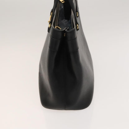 Gucci Bright Bit Convertible Tote Leather, BLACK, LEATHER, Handbag