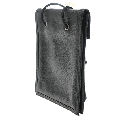 Balenciaga Explorer Strap Pouch Leather, BLACK, LEATHER, Shoulder bag