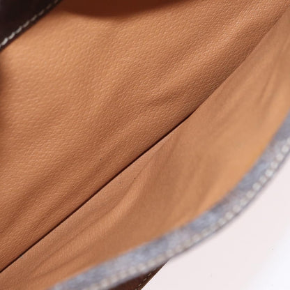 Celine Vintage Macadam Handbag Canvas and Leather, BROWN, CANVAS, Handbag