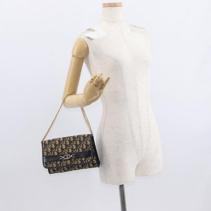 Christian Dior Vintage CD trotter Shoulder bag Canvas, NAVY, CANVAS, Shoulder bag