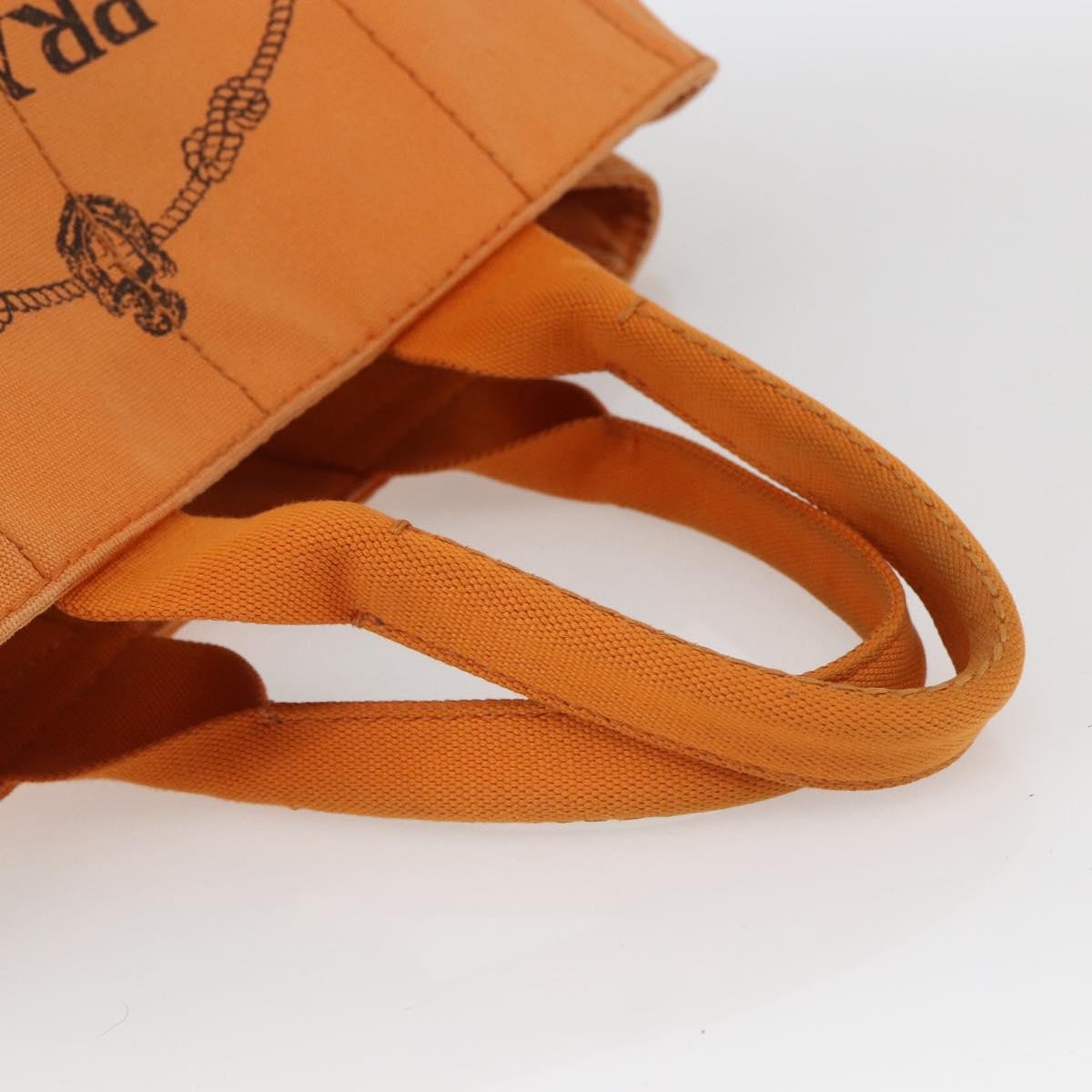 Prada Canapa Tote Canvas, ORANGE, CANVAS, Tote bag