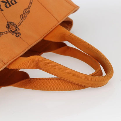 Prada Canapa Tote Canvas, ORANGE, CANVAS, Tote bag