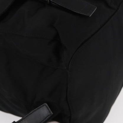 Prada Double Front Pocket Backpack Tessuto, BLACK, NYLON, Backpack