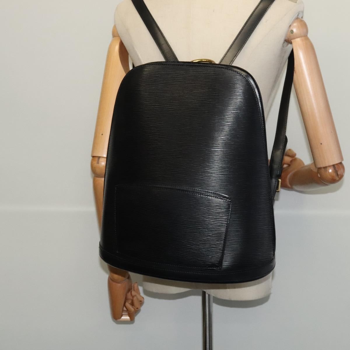 Louis Vuitton Gobelins Backpack Epi Leather, BLACK, LEATHER, Backpack