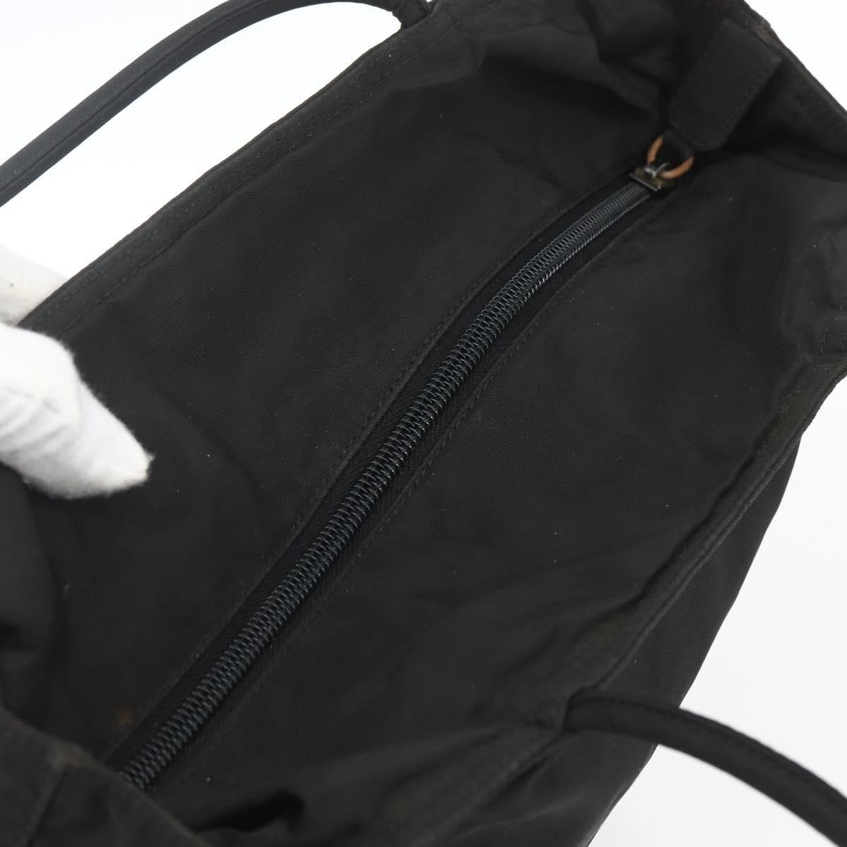 Prada Vintage Zip Tote Tessuto, BLACK, NYLON, Tote bag