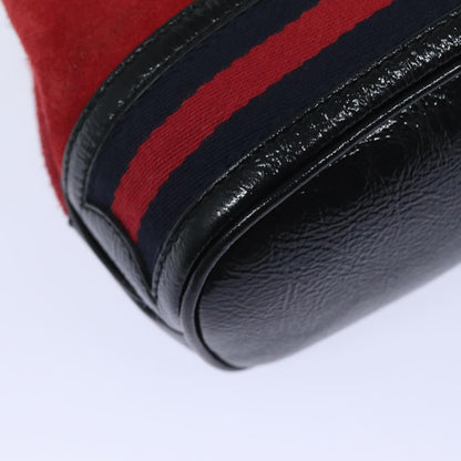 Gucci Ophidia Bucket Bag Suede, RED, SUEDE, Shoulder bag