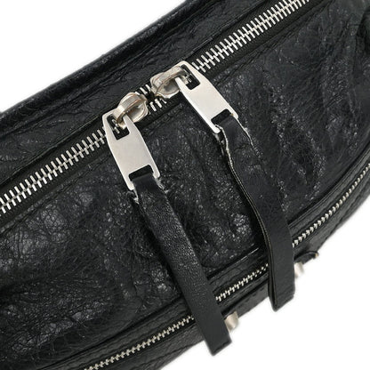 Balenciaga Neo Lift Classic Studs Waist Bag Leather, BLACK, LEATHER, Clutche & pouche