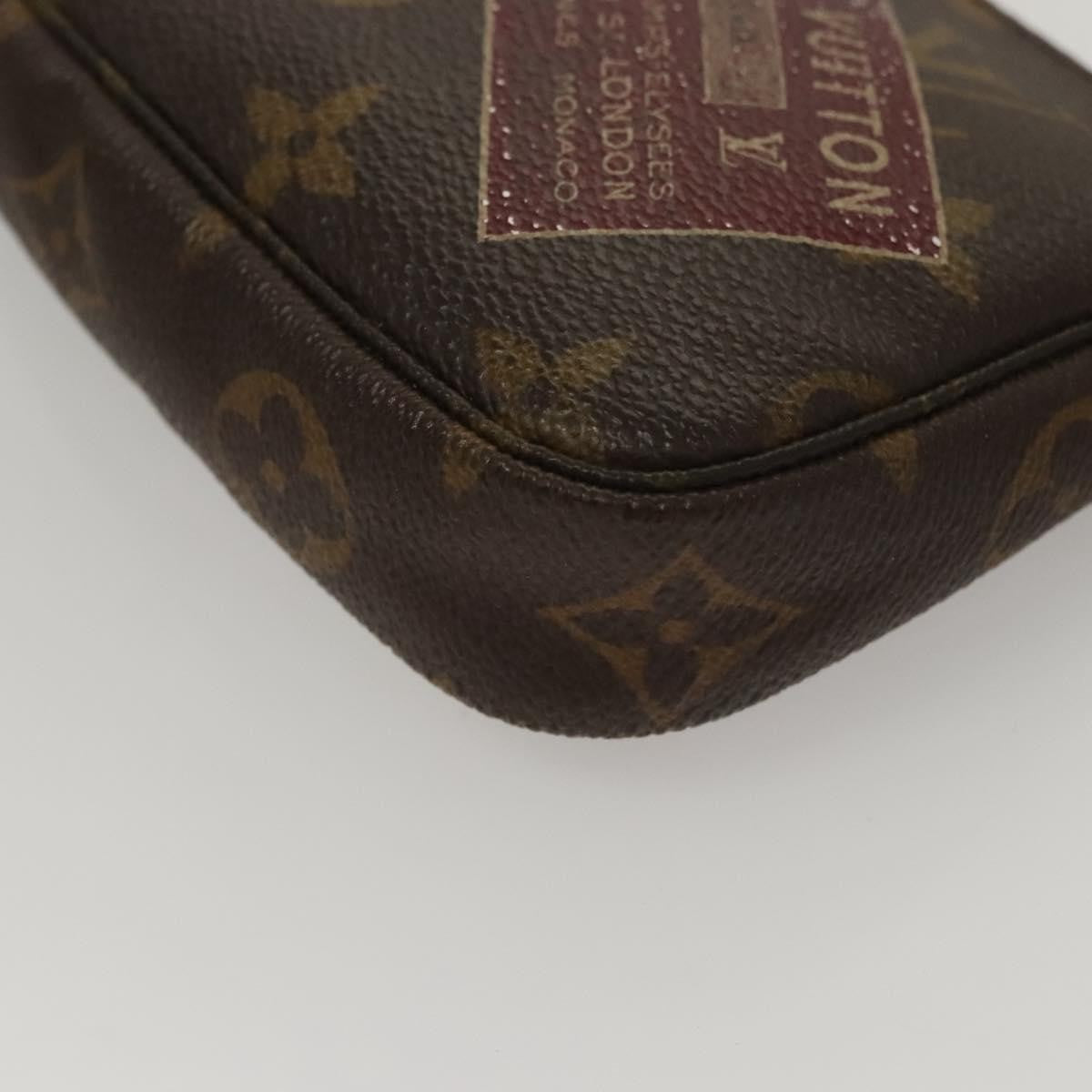 Louis Vuitton Pochette Accessoires Monogram Canvas, BROWN, CANVAS, Clutche & pouche