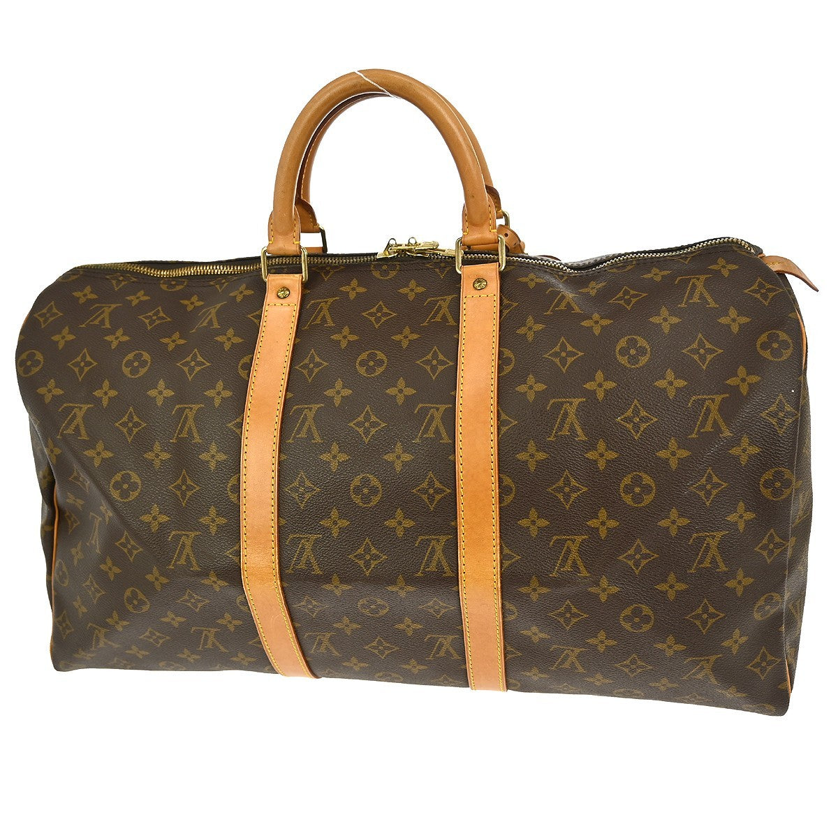 Louis Vuitton Keepall Bag Monogram Canvas, Brown, Canvas, Travel Bag