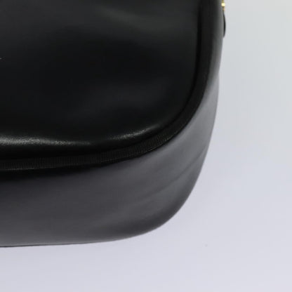 Salvatore Ferragamo Vala Shoulder Bag Leather, BLACK, LEATHER, Shoulder bag