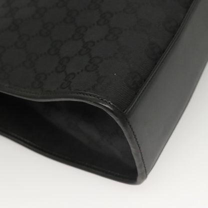 "Gucci Vintage Jackie Tote Canvas, Leather", BLACK, CANVAS, Tote bag