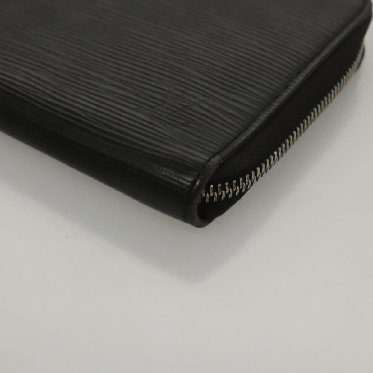 Louis Vuitton Zippy Organizer Epi Leather, BLACK, LEATHER, Wallets