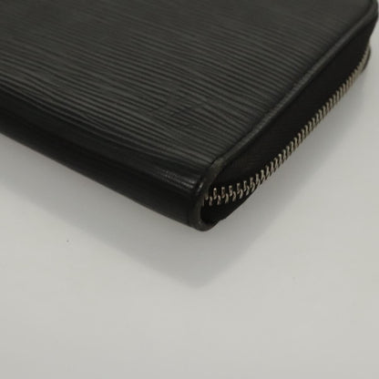 Louis Vuitton Zippy Organizer Epi Leather, BLACK, LEATHER, Wallets