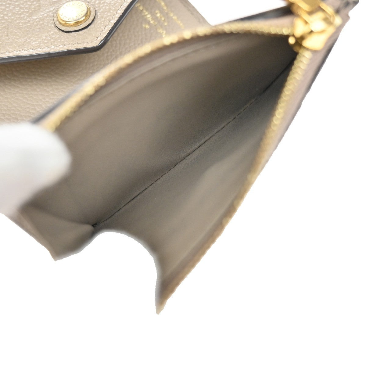 Louis Vuitton Zoe Wallet Monogram Empreinte Leather, BEIGE, LEATHER, Wallets