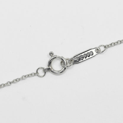 Tiffany & Co. Sentimental Heart 3 Diamond Pendant Necklace 18K Rose Gold with Diamonds, CLEAR, SILVER, Necklace
