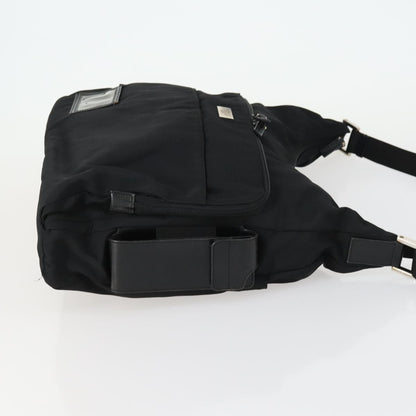 Prada Vintage Shoulder Bag Tessuto, BLACK, CANVAS, Shoulder bag