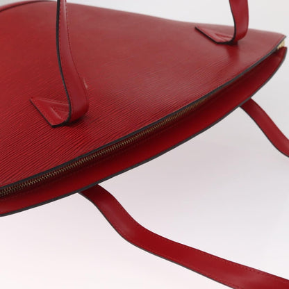 Louis Vuitton Saint Jacques Handbag Epi Leather, RED, LEATHER, Shoulder bag