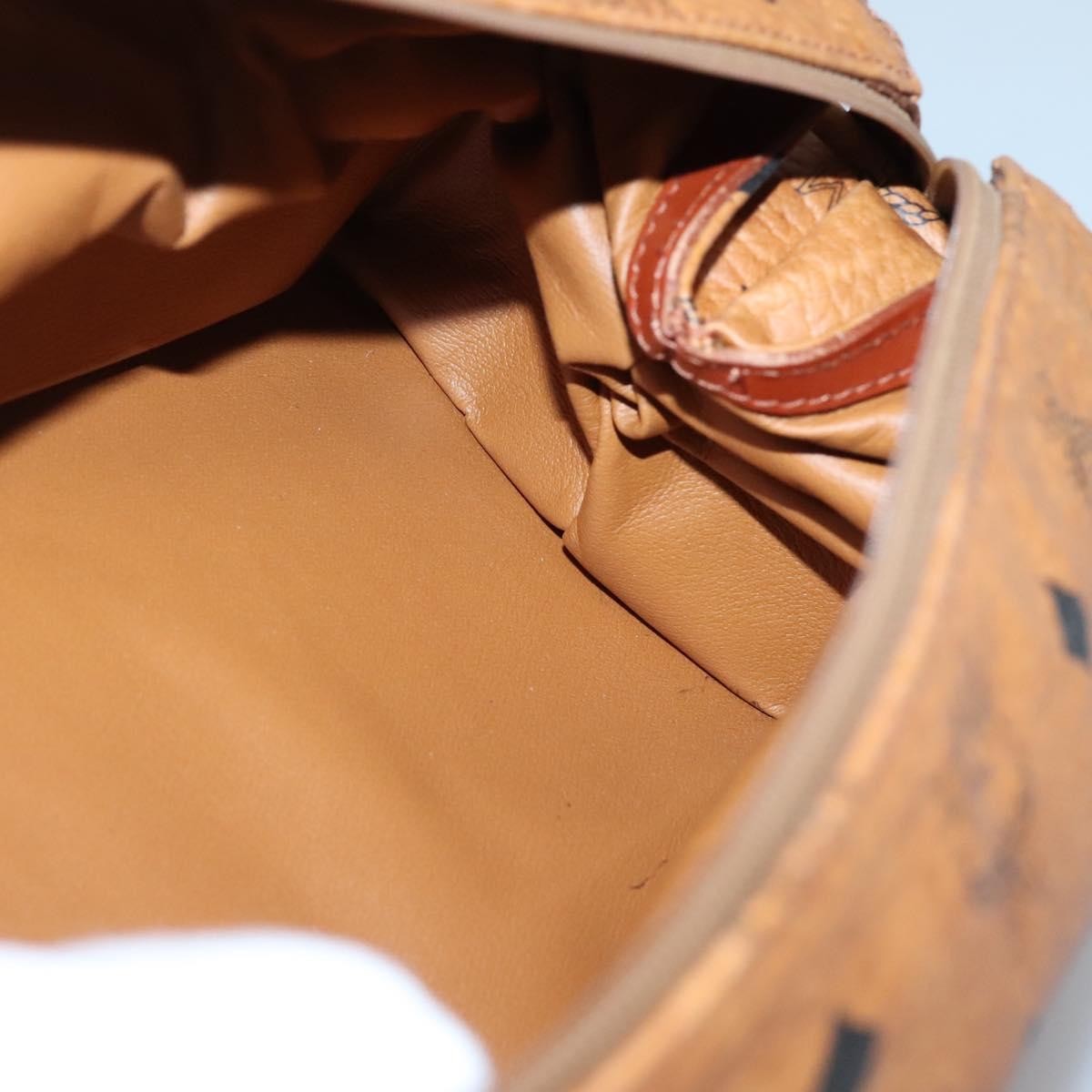MCM Visetos pouch PVC, BROWN, PVC, Clutche & pouche